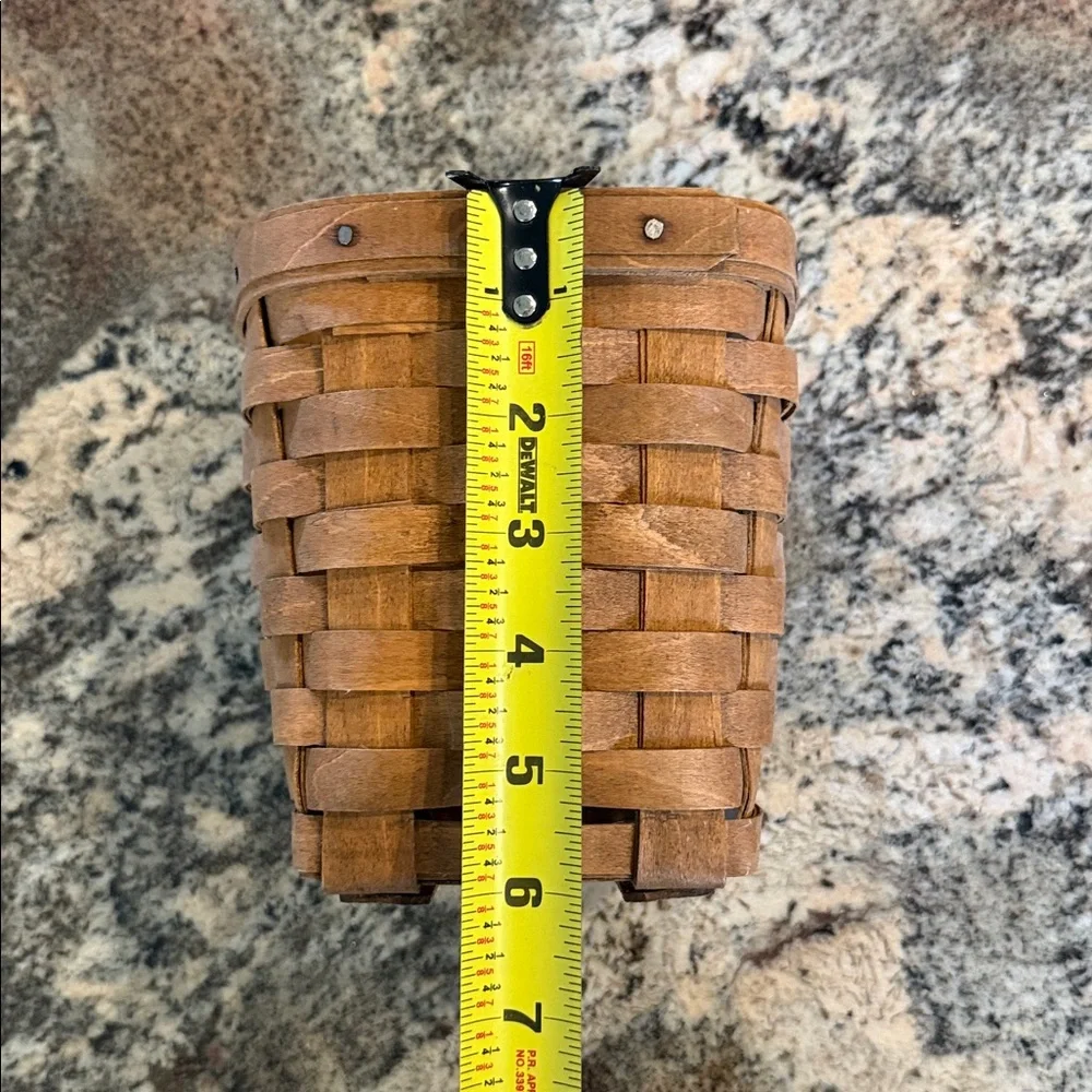 Longaberger Woven Wooden Basket - Brown